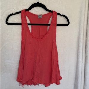 Ecote Raw Edge Coral Tank Top